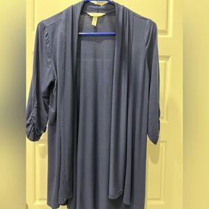 Soma Light Weight Navy Blue Open Front Cardigan